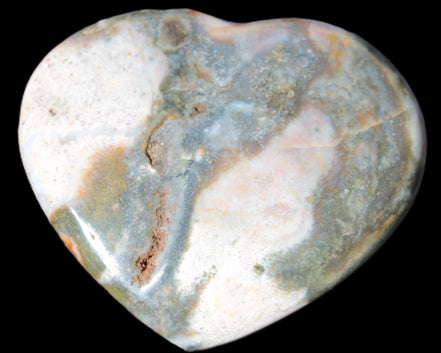 Ocean Jasper heart 336g - Rocks and Things Store