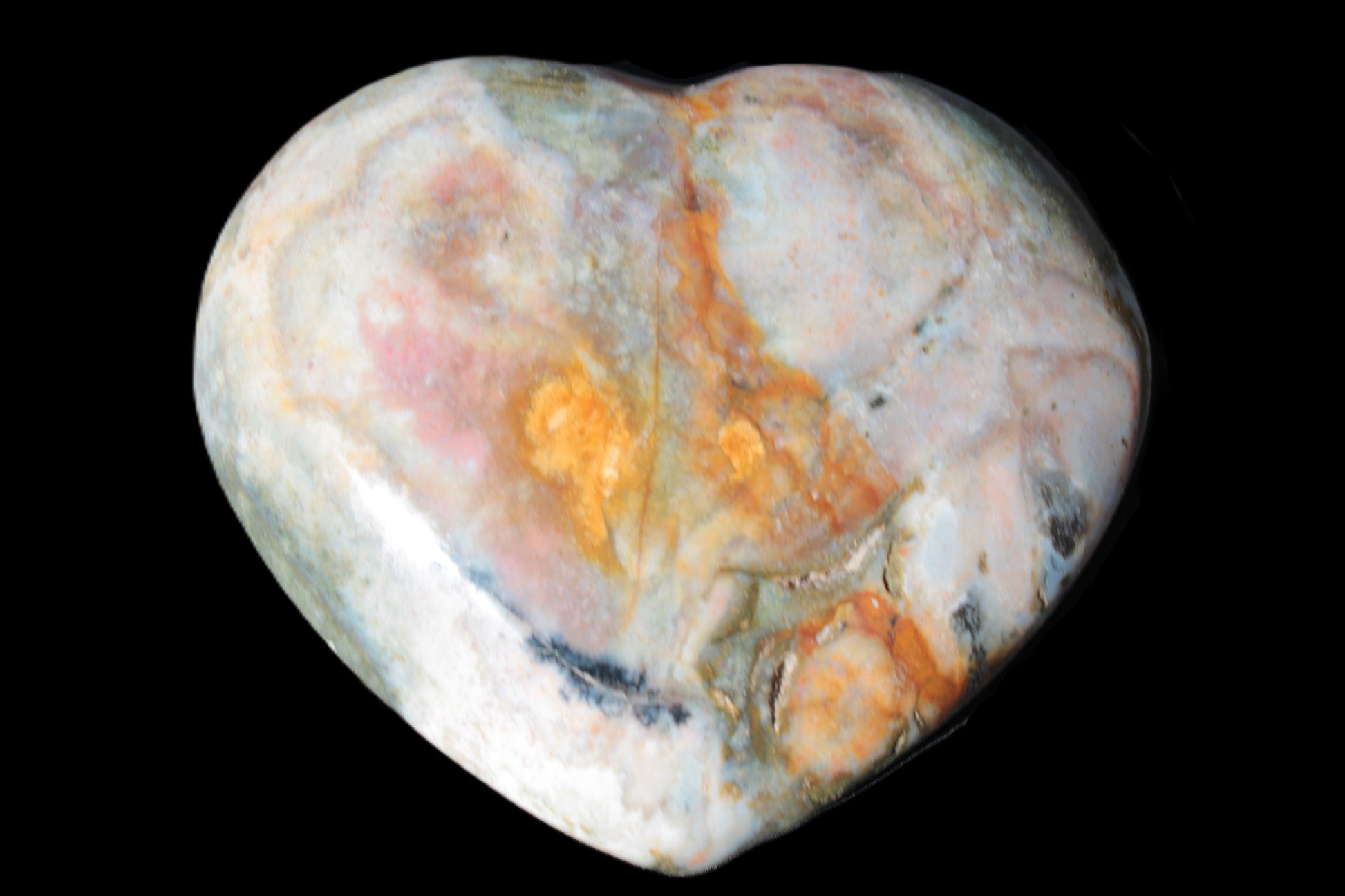 Ocean Jasper heart 336g Rocks and Things