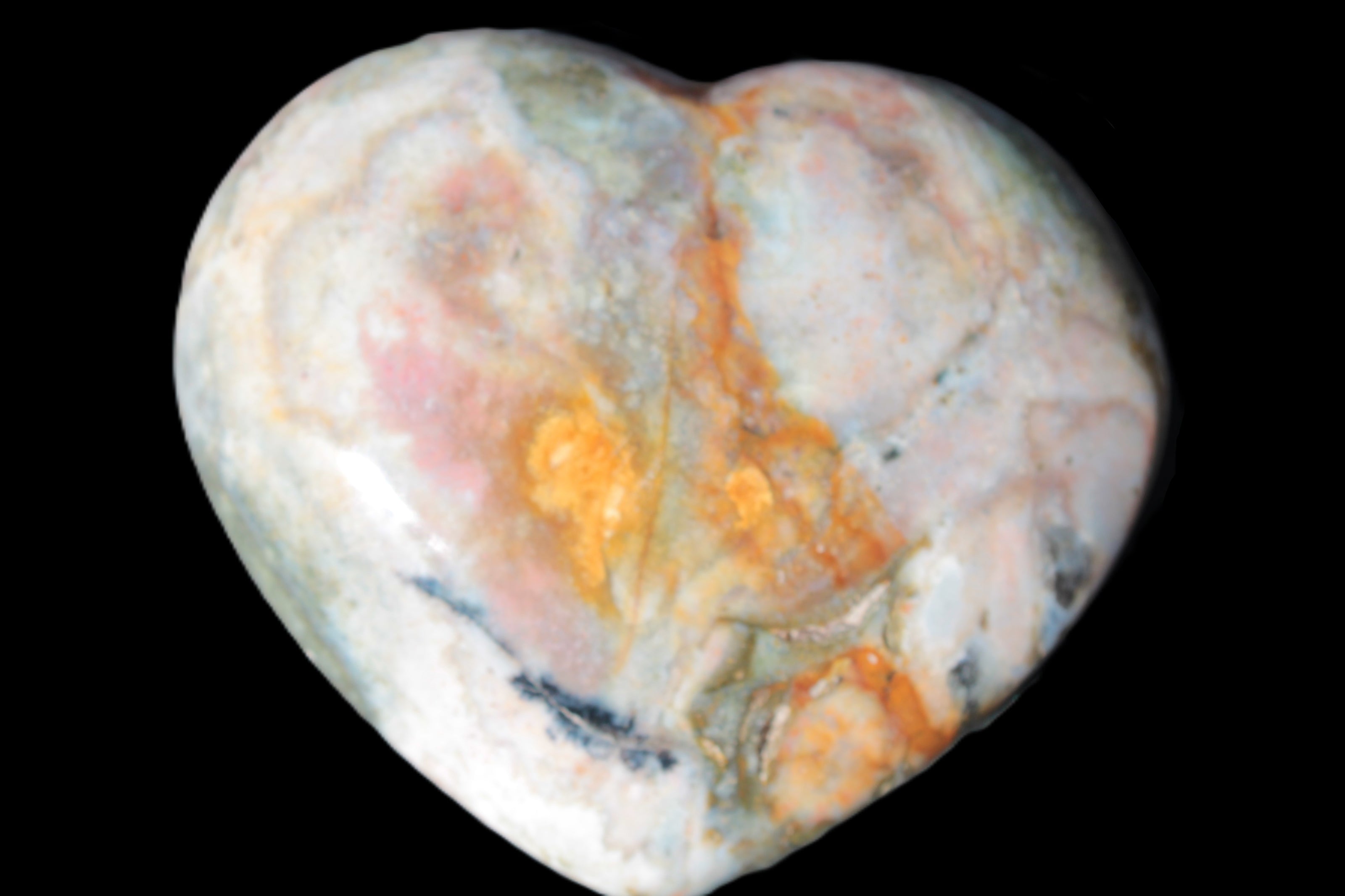 Ocean Jasper heart 336g - Rocks and Things Store