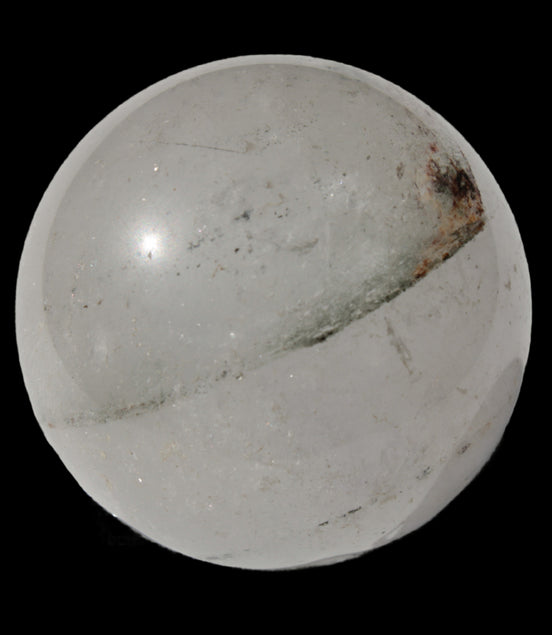 Green Phantom Quartz sphere 62mm 337g in sunlight - Rocks and Things Store