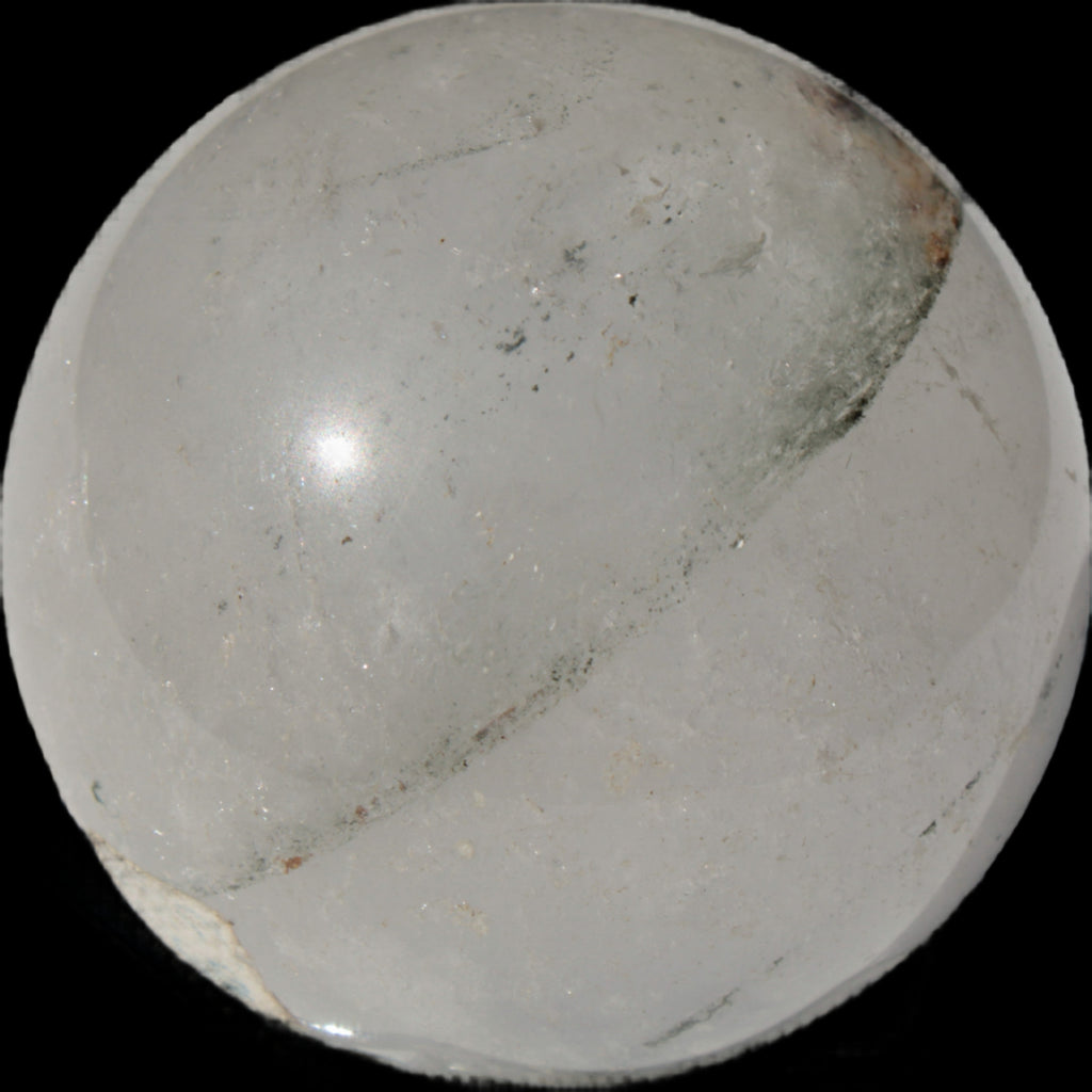 Green Phantom Quartz sphere 62mm 337g in sunlight - Rocks and Things Store