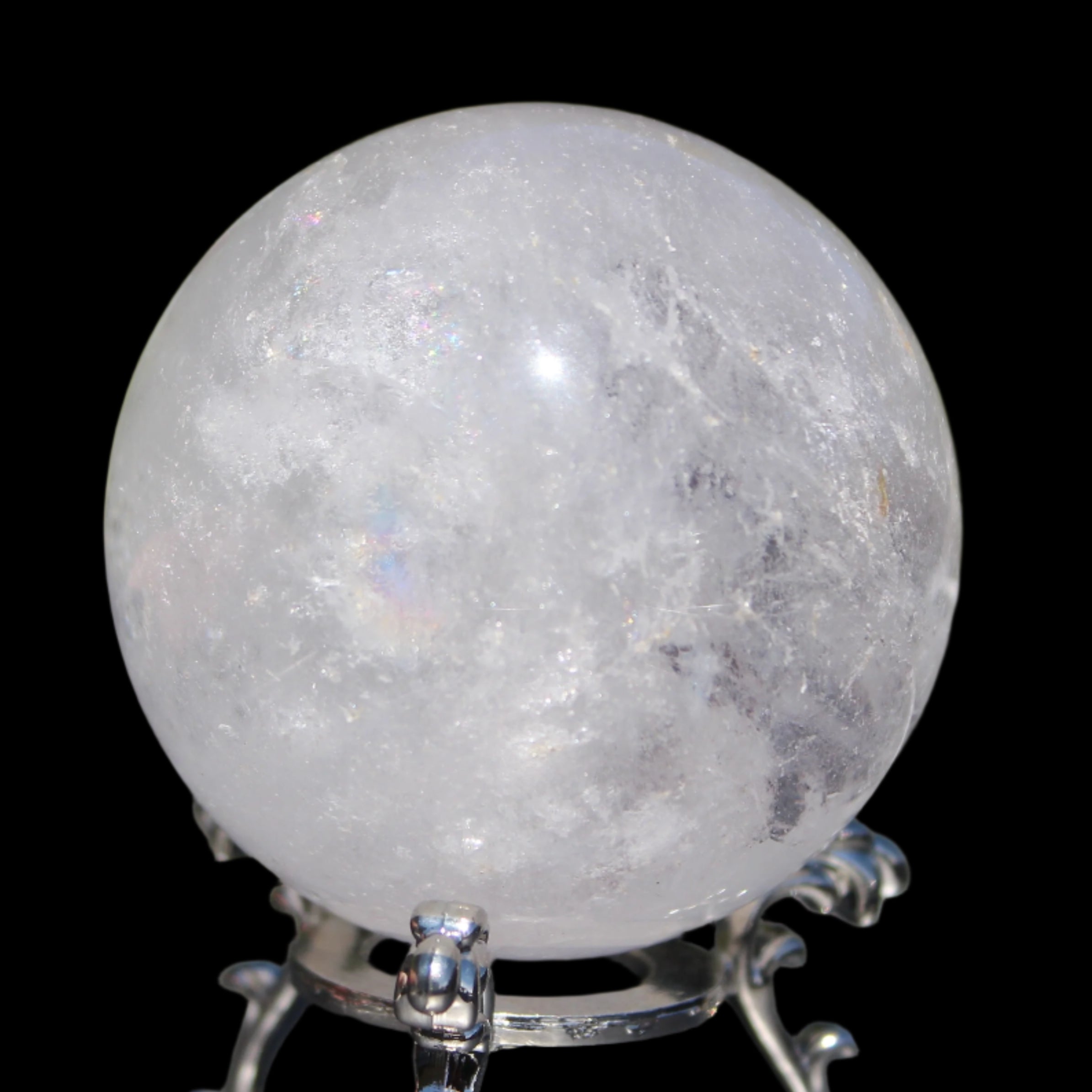 Ghost Garden Quartz sphere 57mm 266g in sunlight - Rocks and Things Store