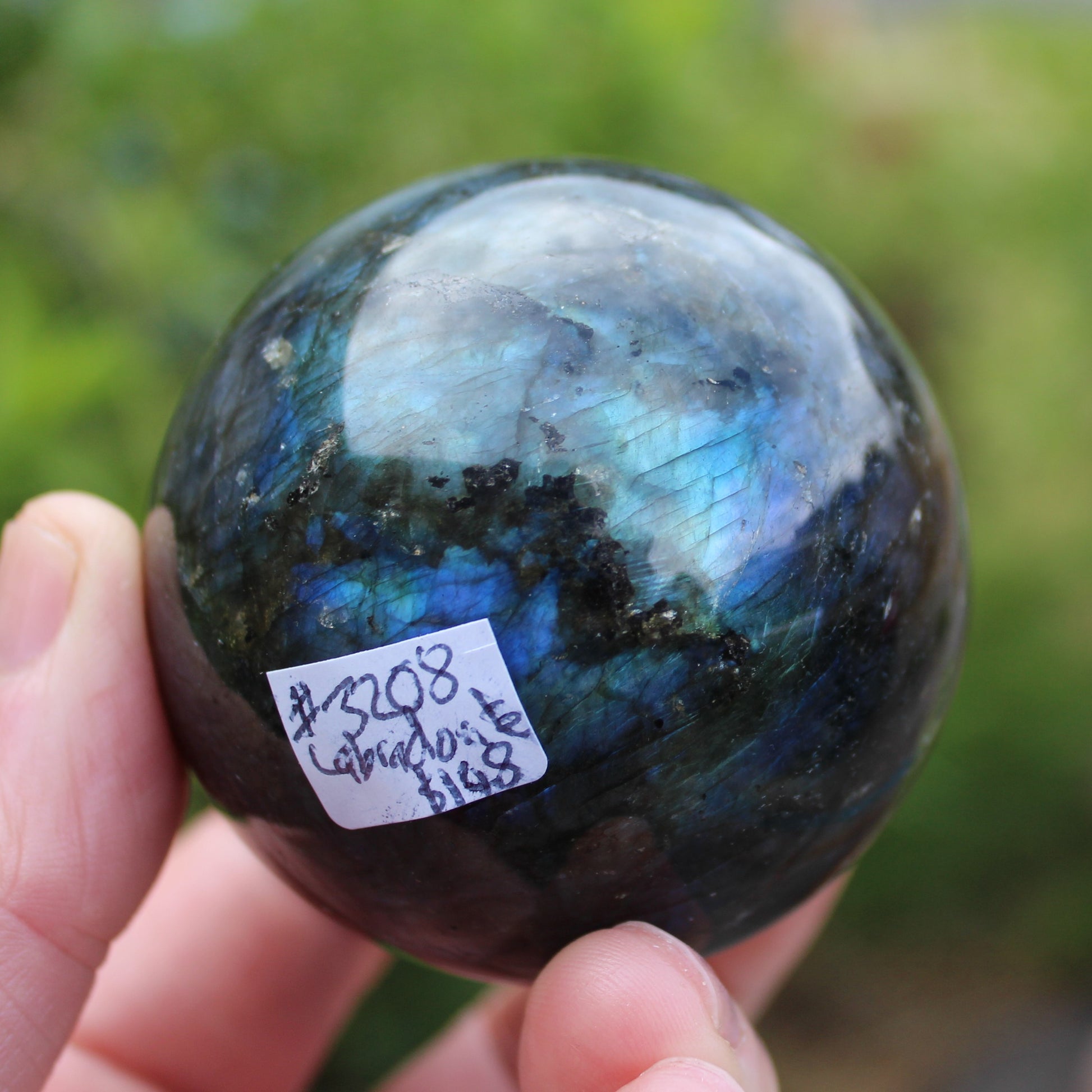 Labradorite sphere 450g Rocks and Things