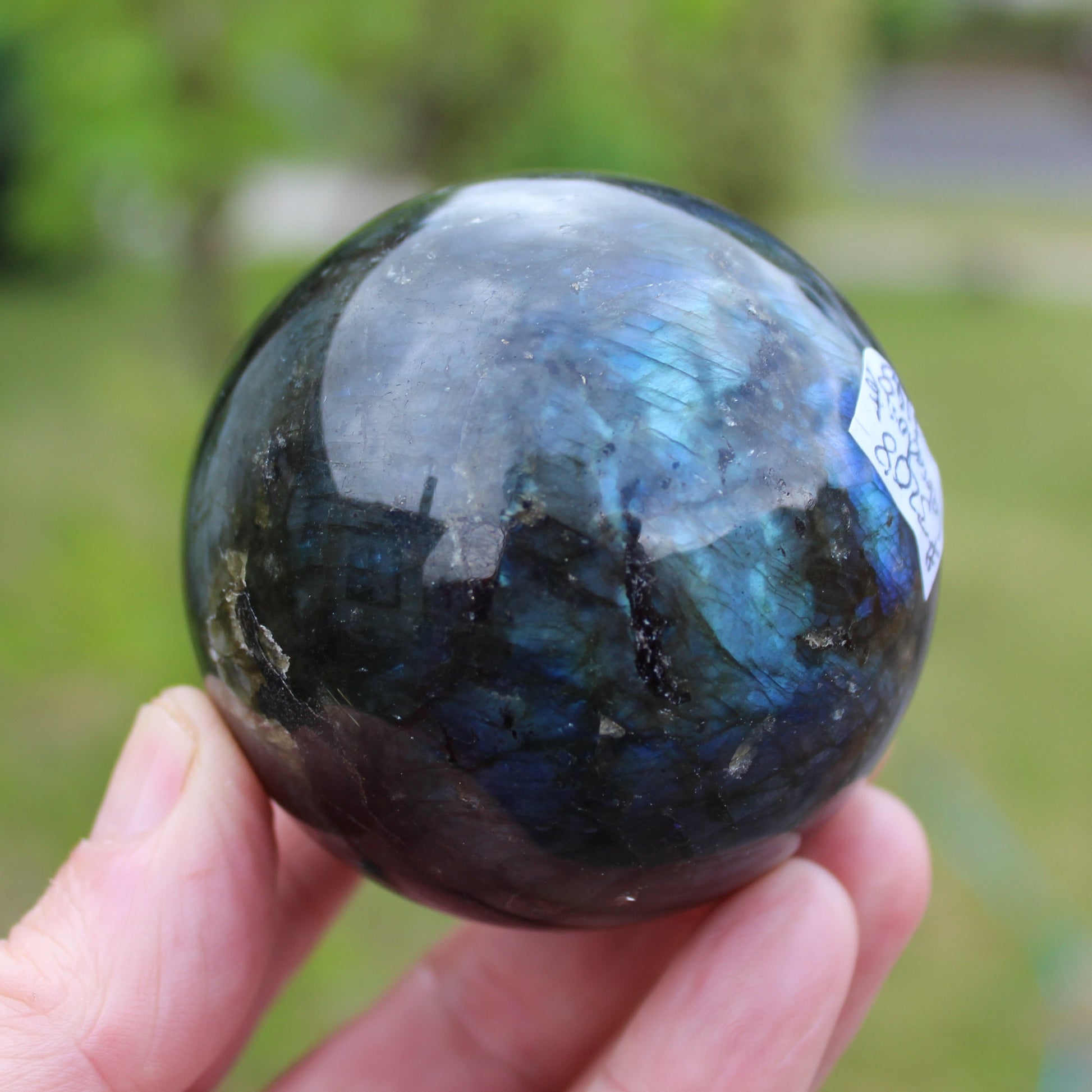 Labradorite sphere 450g Rocks and Things