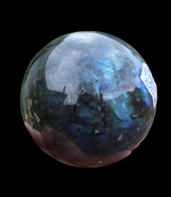 Labradorite sphere 450g in sunlight - Rocks and Things Store