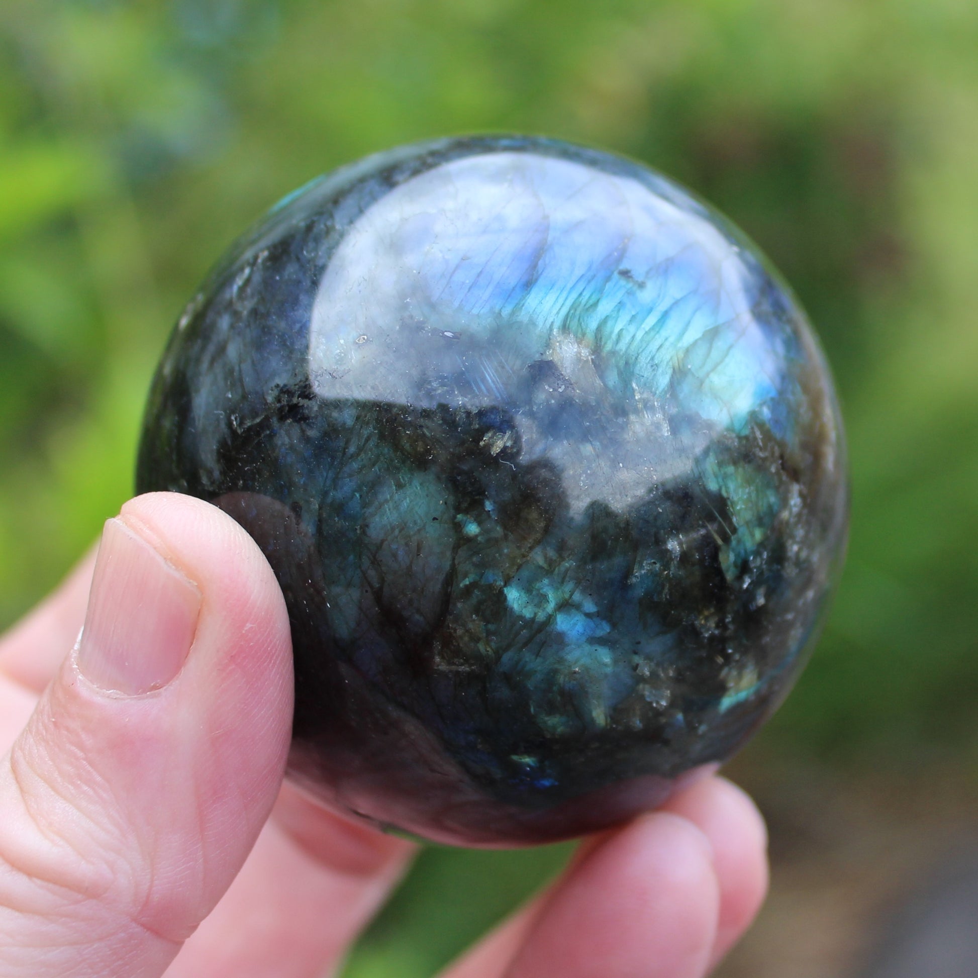 Labradorite sphere 450g Rocks and Things