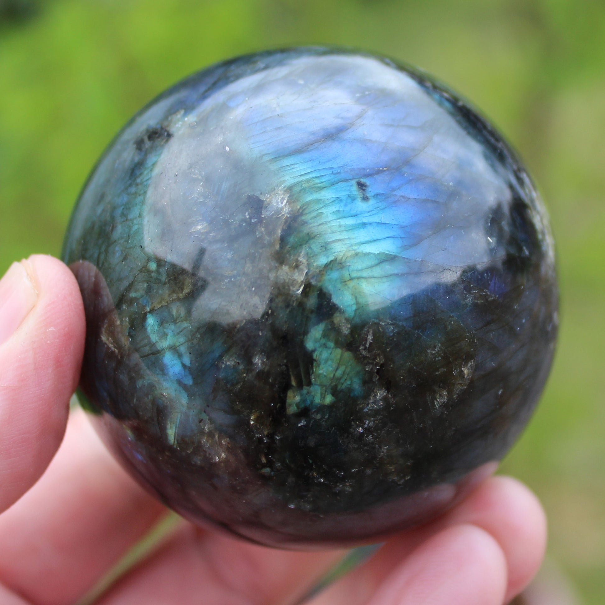 Labradorite sphere 450g Rocks and Things