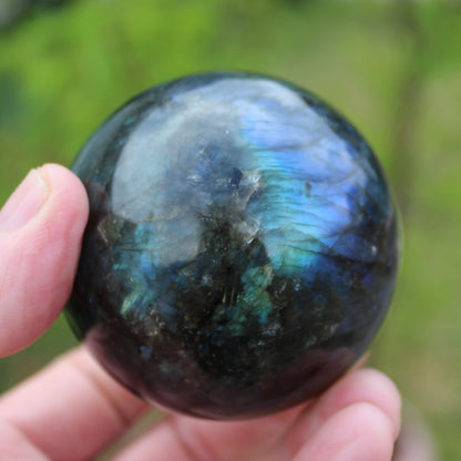 Labradorite sphere 450g Rocks and Things