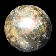 Labradorite sphere 61mm 424g in sunlight - Rocks and Things Store