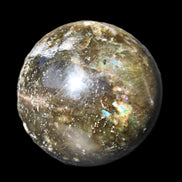 Labradorite sphere 61mm 424g in sunlight - Rocks and Things Store