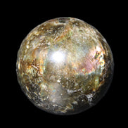 Labradorite sphere 61mm 424g in sunlight - Rocks and Things Store