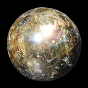 Labradorite sphere 61mm 424g in sunlight - Rocks and Things Store