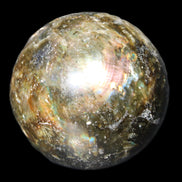 Labradorite sphere 61mm 424g in sunlight - Rocks and Things Store