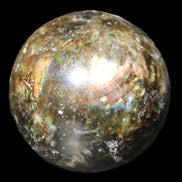 Labradorite sphere 61mm 424g in sunlight - Rocks and Things Store