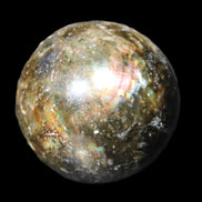 Labradorite sphere 61mm 424g in sunlight - Rocks and Things Store