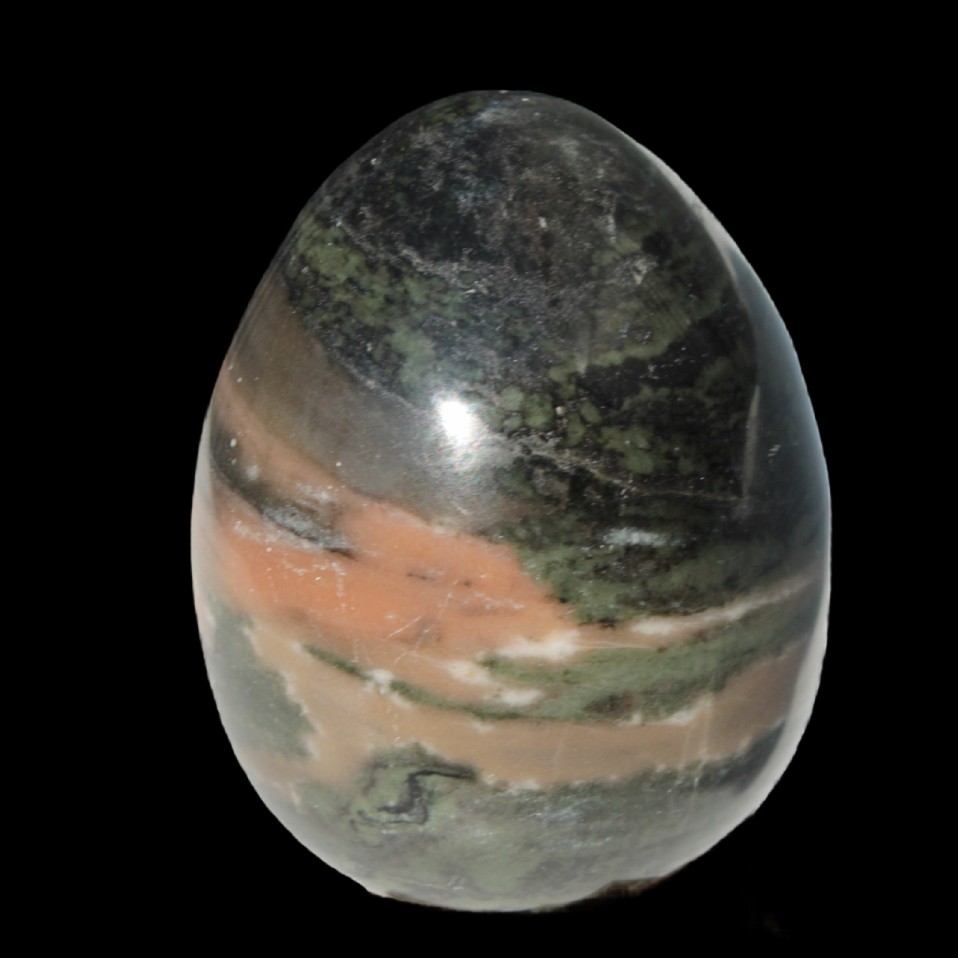 Ocean Jasper egg 390g - Rocks and Things Store