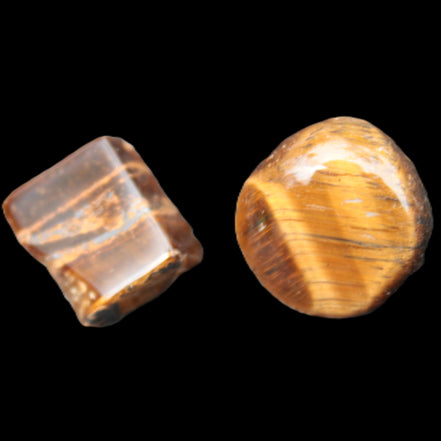 Tigers Eye 2 polished stones 8-13g Rocks and Things
