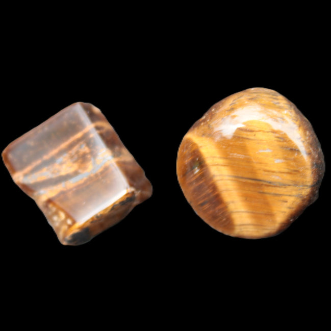 Tigers Eye 2 polished stones 8-13g Rocks and Things