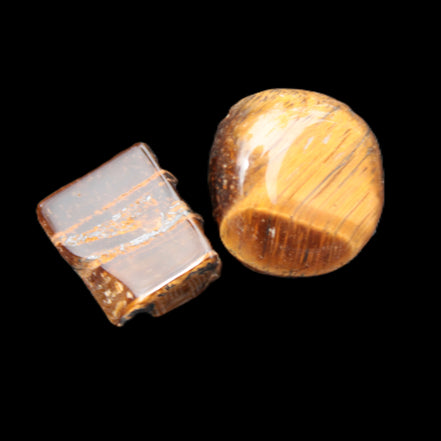 Tigers Eye 2 polished stones 8-13g Rocks and Things