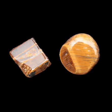 Tigers Eye 2 polished stones 8-13g Rocks and Things