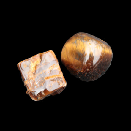 Tigers Eye 2 polished stones 8-13g Rocks and Things