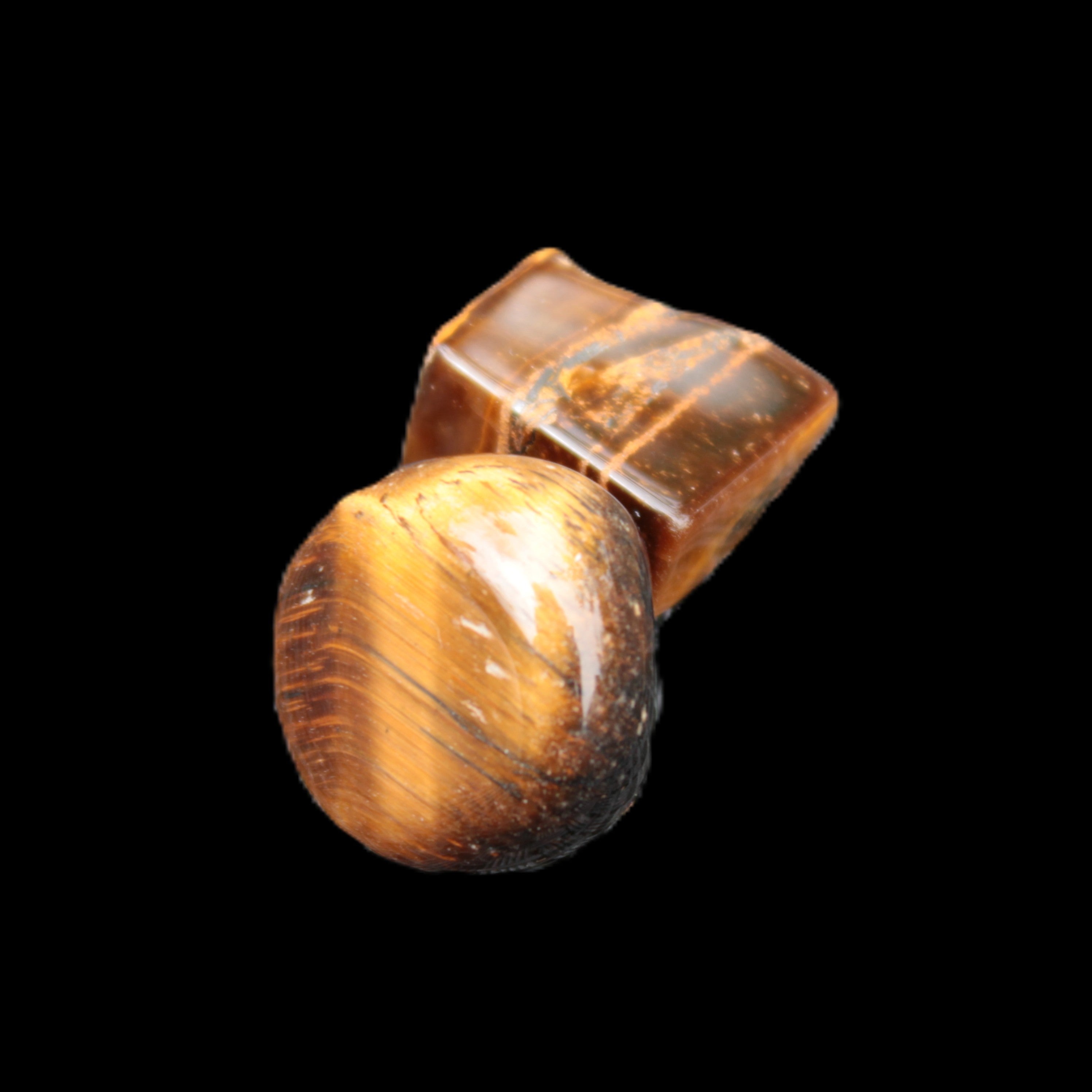 Tigers Eye 2 polished stones 8-13g Rocks and Things