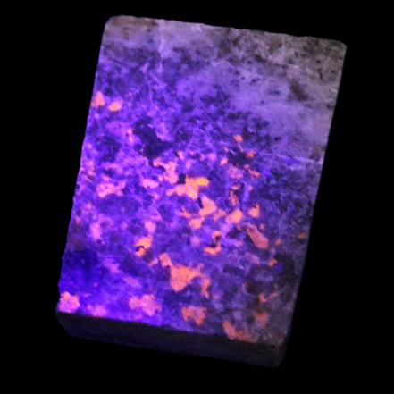 Yooperlite Lake Superior Sodalite 147g in UV light - Rocks and Things Store