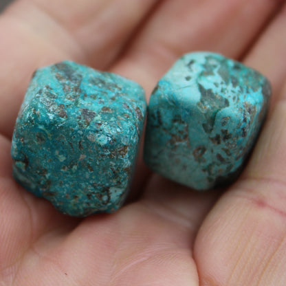 Shattuckite Malachite 2 polished stones, 14-18g