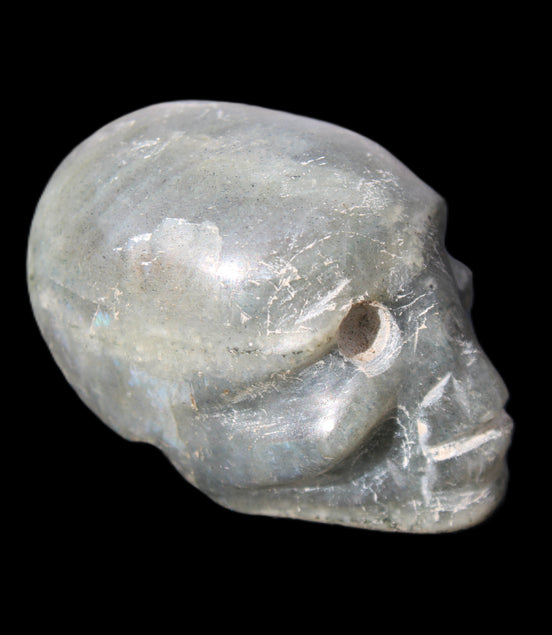 Labradorite skull 60g in sunlight - Rocks and Things Store