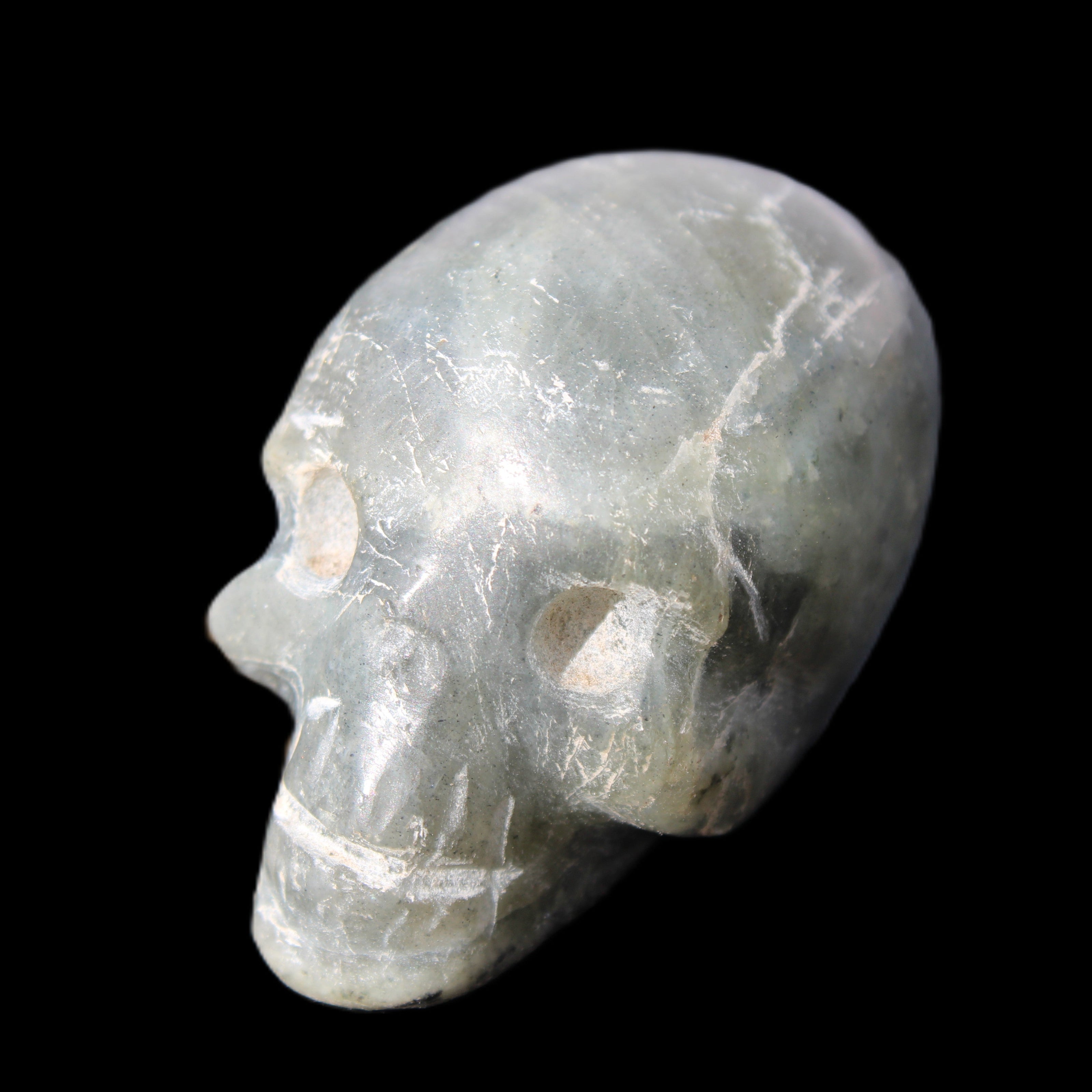 Labradorite skull 60g in sunlight - Rocks and Things Store