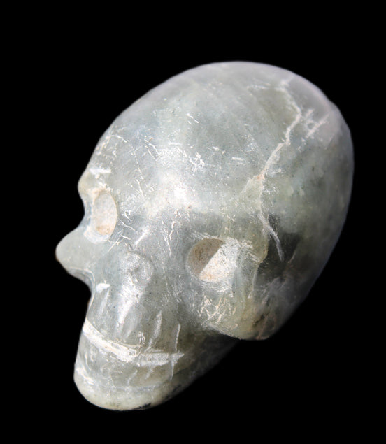 Labradorite skull 60g in sunlight - Rocks and Things Store