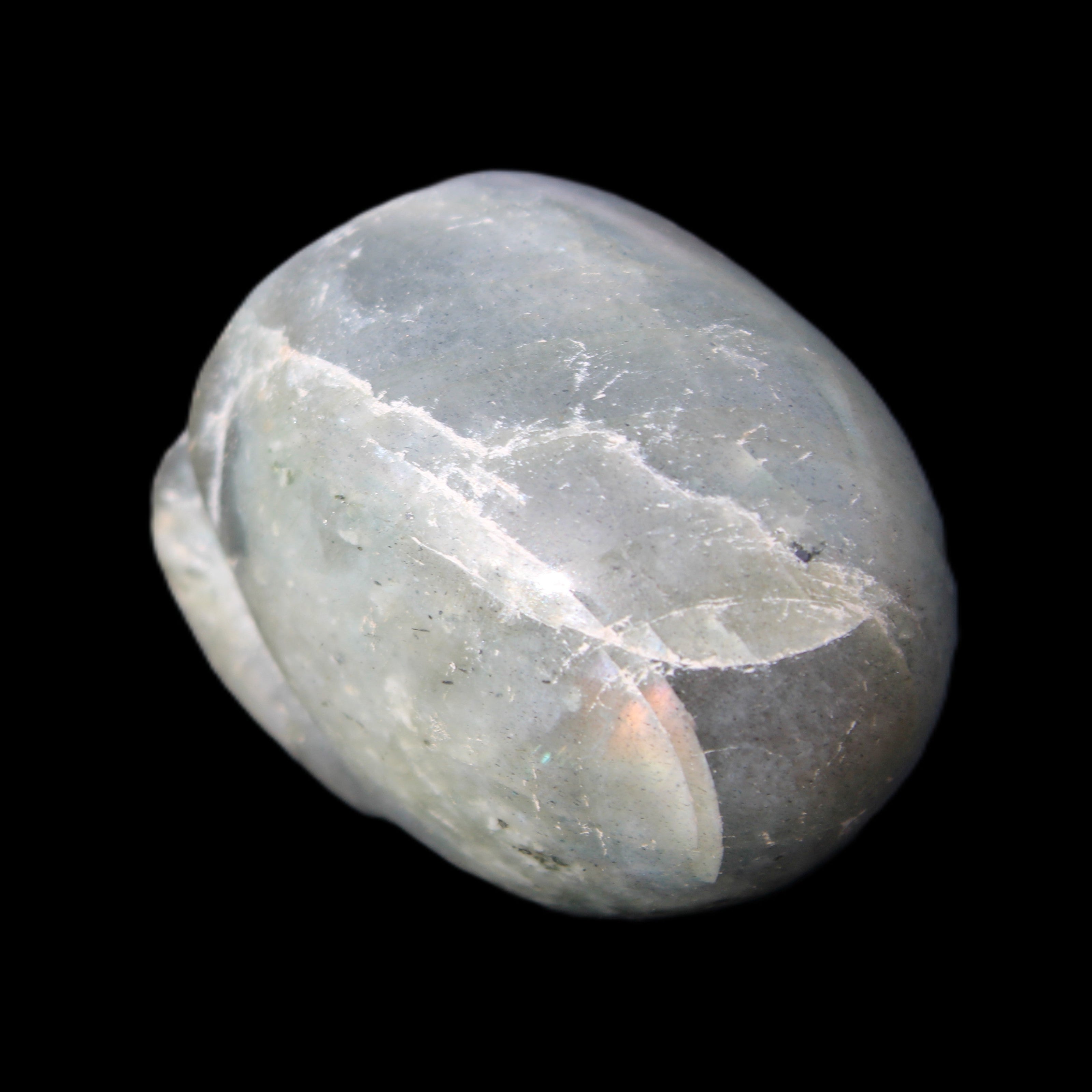 Labradorite skull 60g in sunlight - Rocks and Things Store