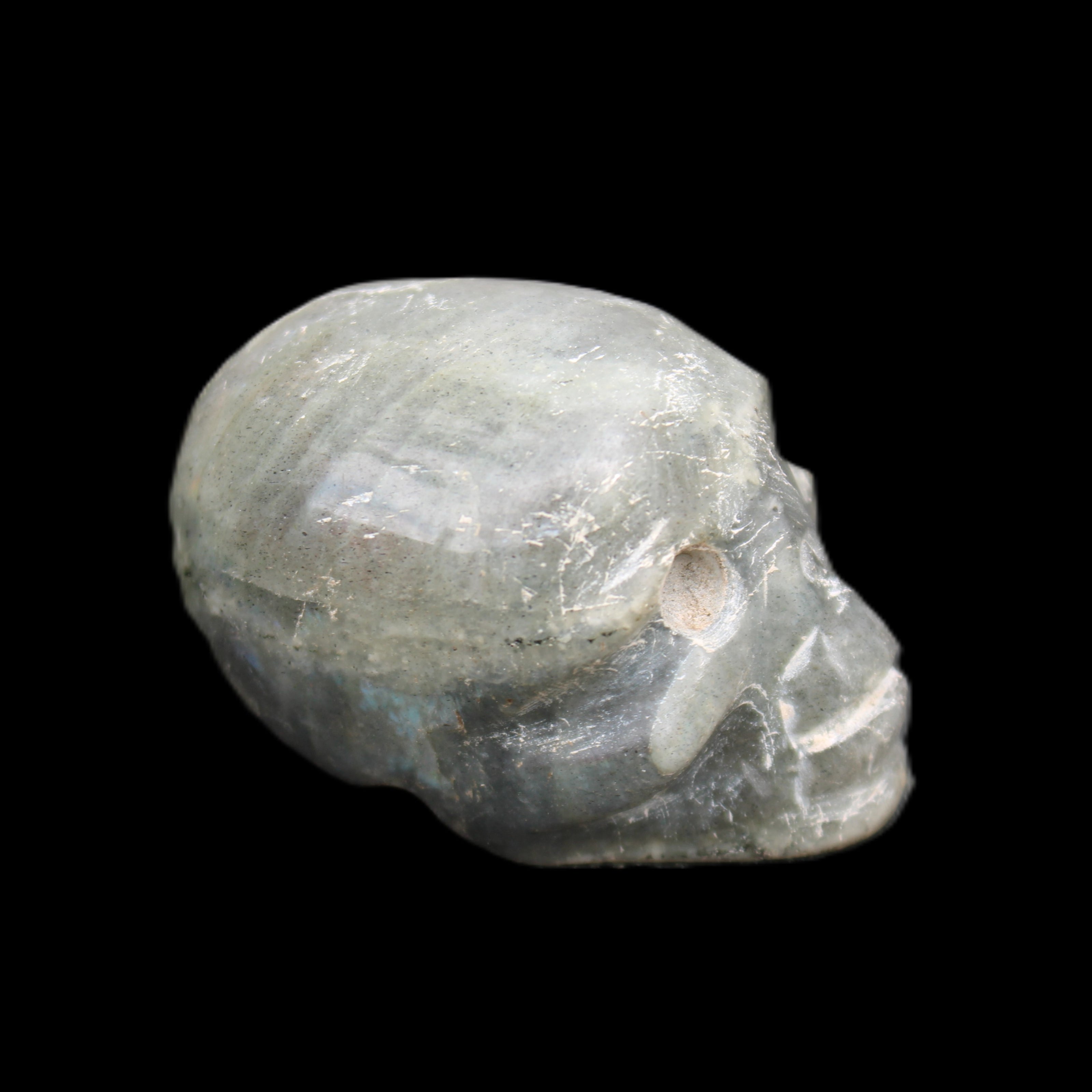 Labradorite skull 60g in sunlight - Rocks and Things Store
