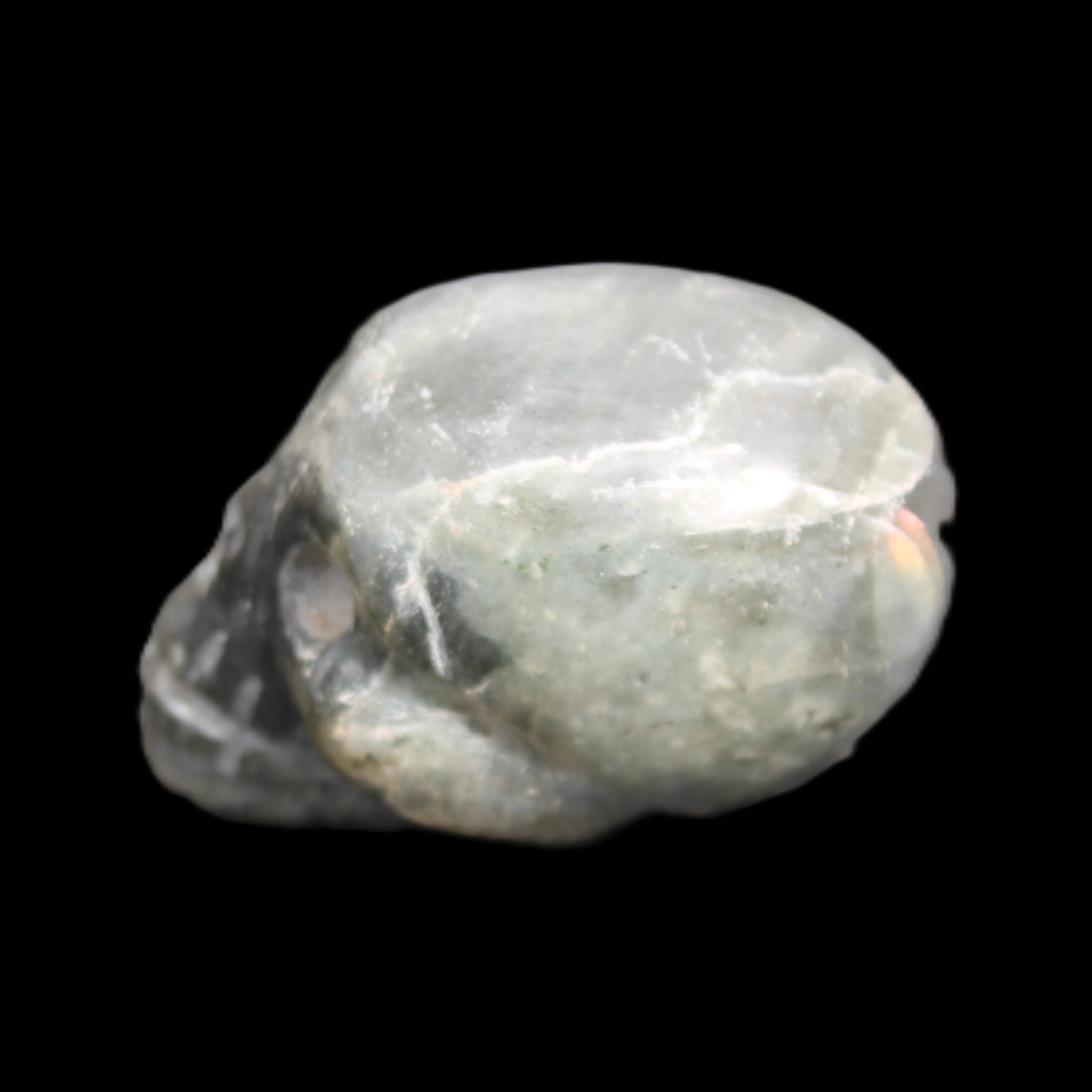 Labradorite skull 60g in sunlight - Rocks and Things Store