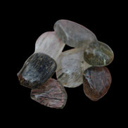 Green Hair Rutilated Quartz 7 tiny crystals 8g in sunlight - Rocks and Things Store