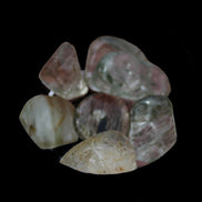 Green Hair Rutilated Quartz 7 tiny crystals 8g in sunlight - Rocks and Things Store