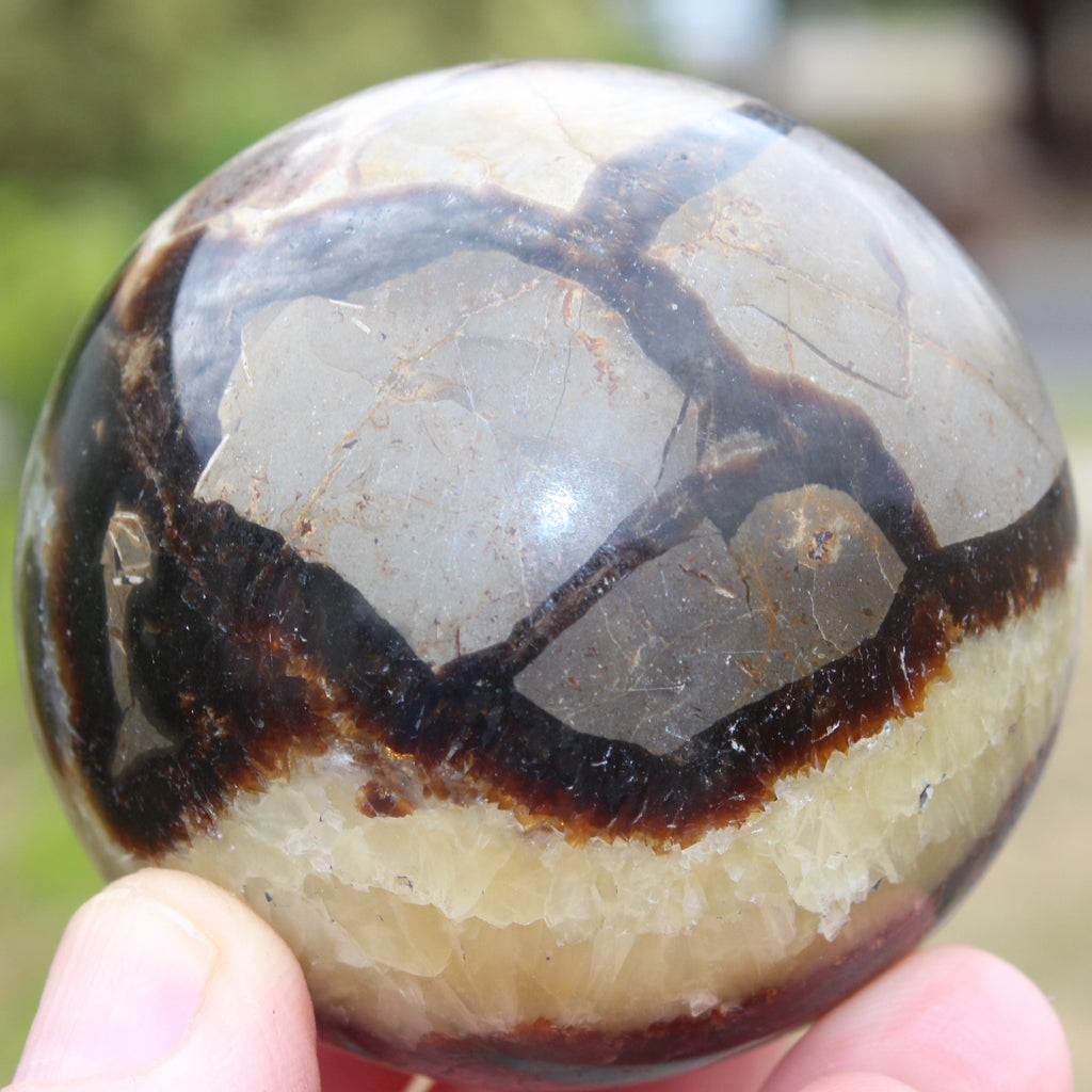 Septarian Dragon Stone sphere 64mm 357g Rocks and Things