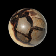 Septarian Dragon Stone sphere 64mm 357g  in sunlight - Rocks and Things Store