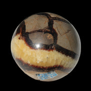 Septarian Dragon Stone sphere 64mm 357g  in sunlight - Rocks and Things Store
