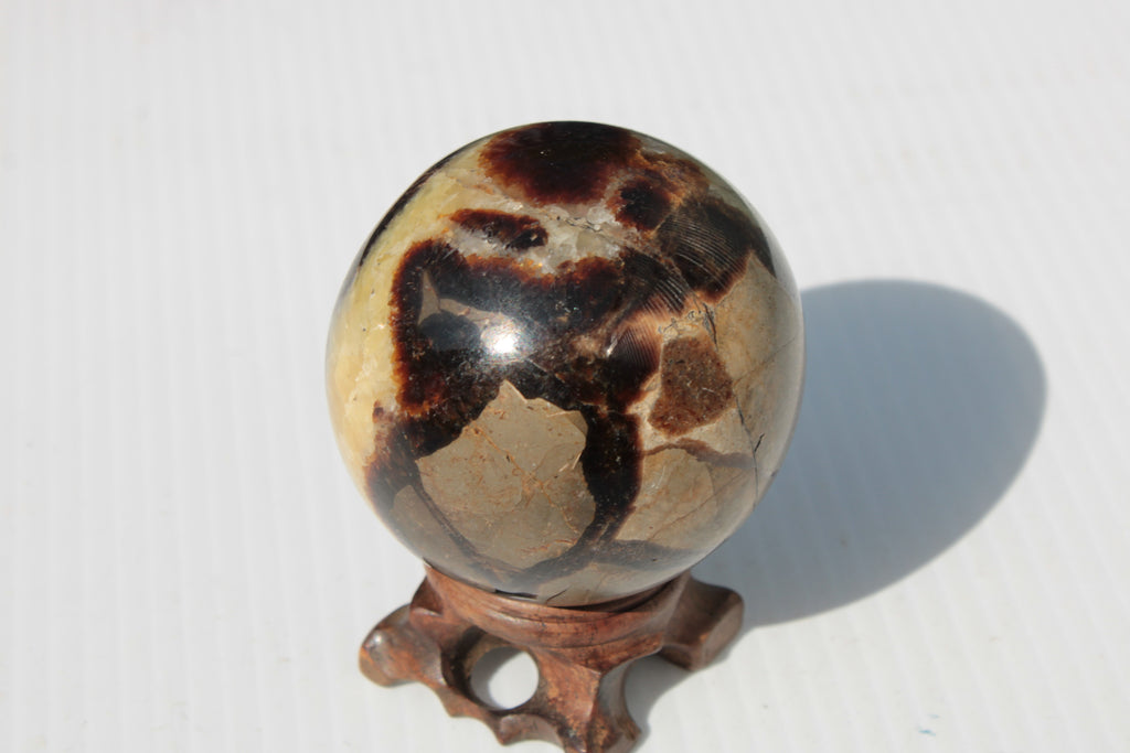 Septarian Dragon Stone sphere 64mm 357g Rocks and Things
