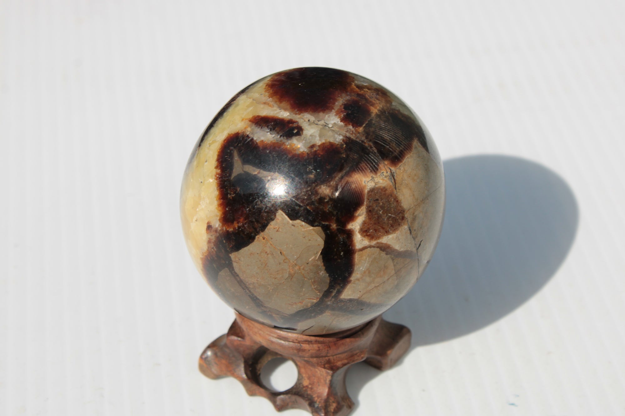 Septarian Dragon Stone sphere 64mm 357g Rocks and Things