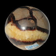 Septarian Dragon Stone sphere 64mm 357g  in sunlight - Rocks and Things Store