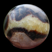 Septarian Dragon Stone sphere 64mm 357g  in sunlight - Rocks and Things Store