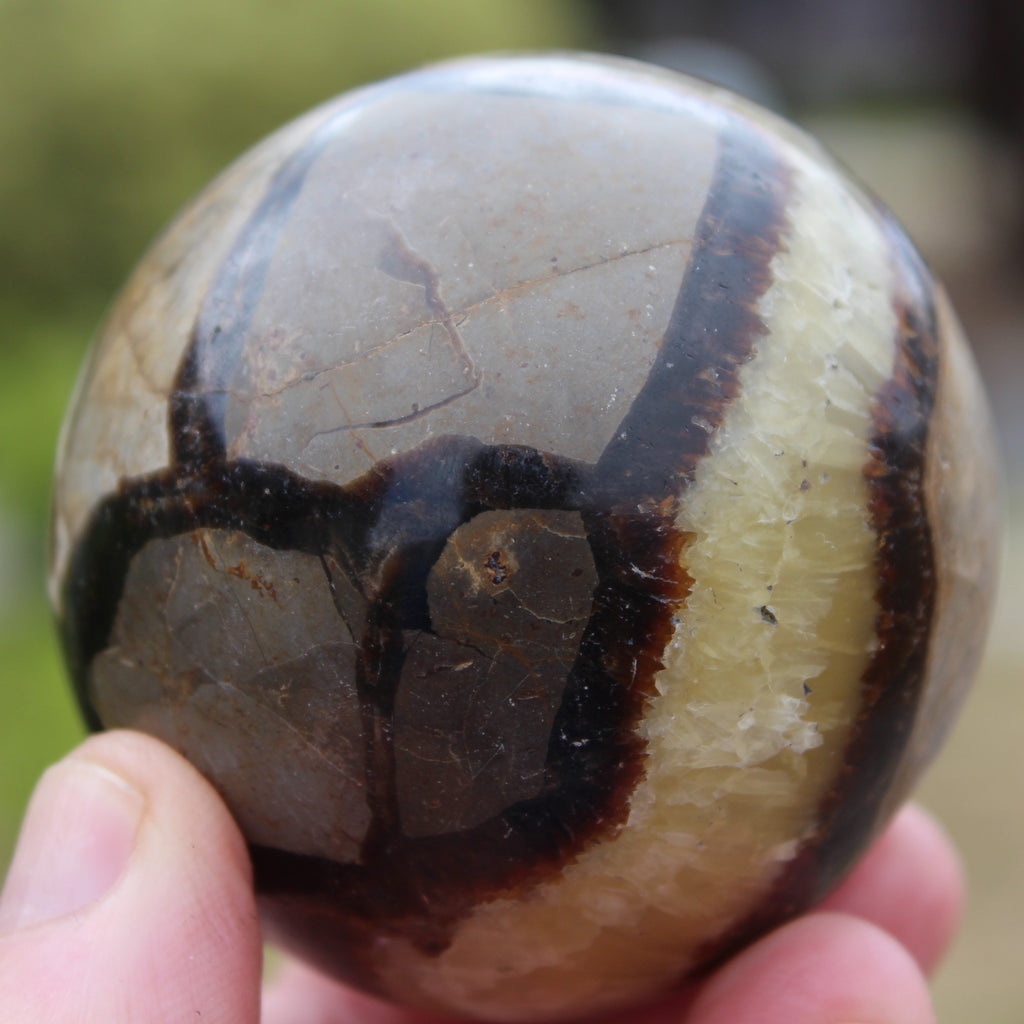 Septarian Dragon Stone sphere 64mm 357g Rocks and Things