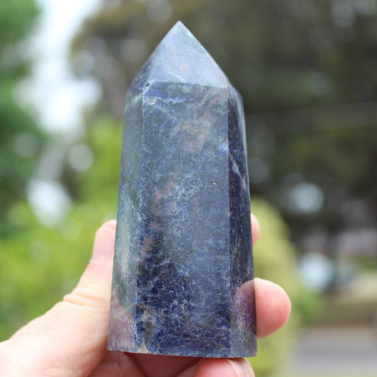 Sodalite obelisk 328g Rocks and Things