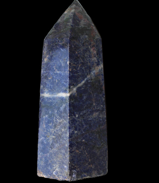 Sodalite obelisk 328g in sunlight - Rocks and Things Store