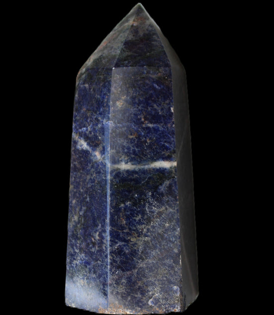 Sodalite obelisk 328g in sunlight - Rocks and Things Store