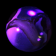 Marine Jasper sphere 45mm 126g Rocks and Things Store in UV light