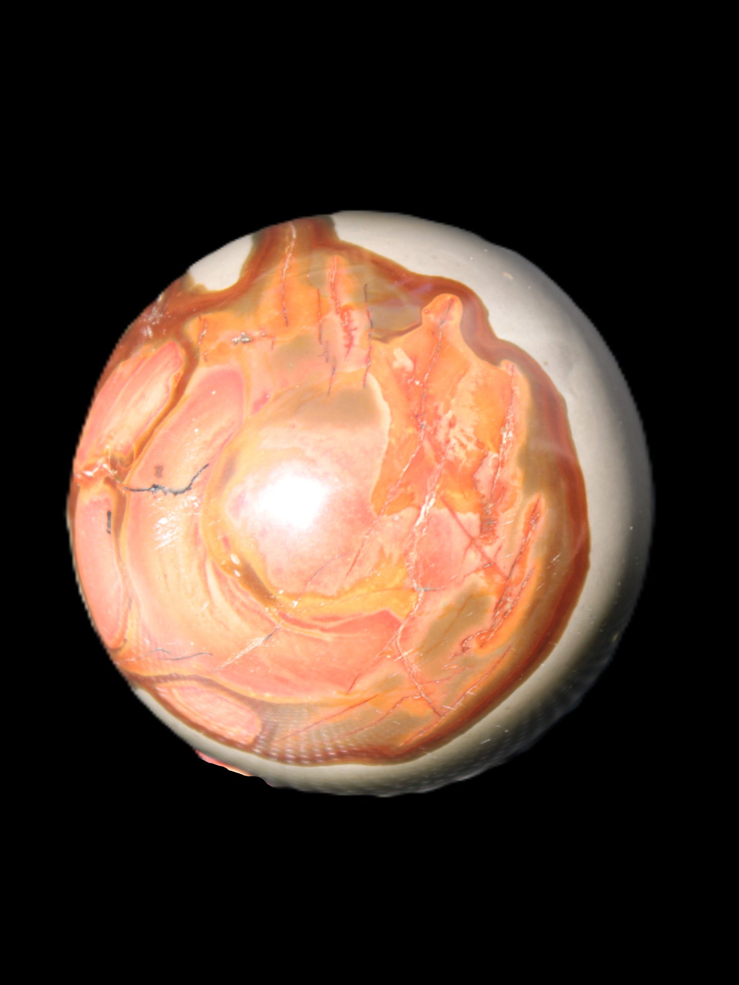 Marine Jasper sphere 45mm 126g Rocks and Things