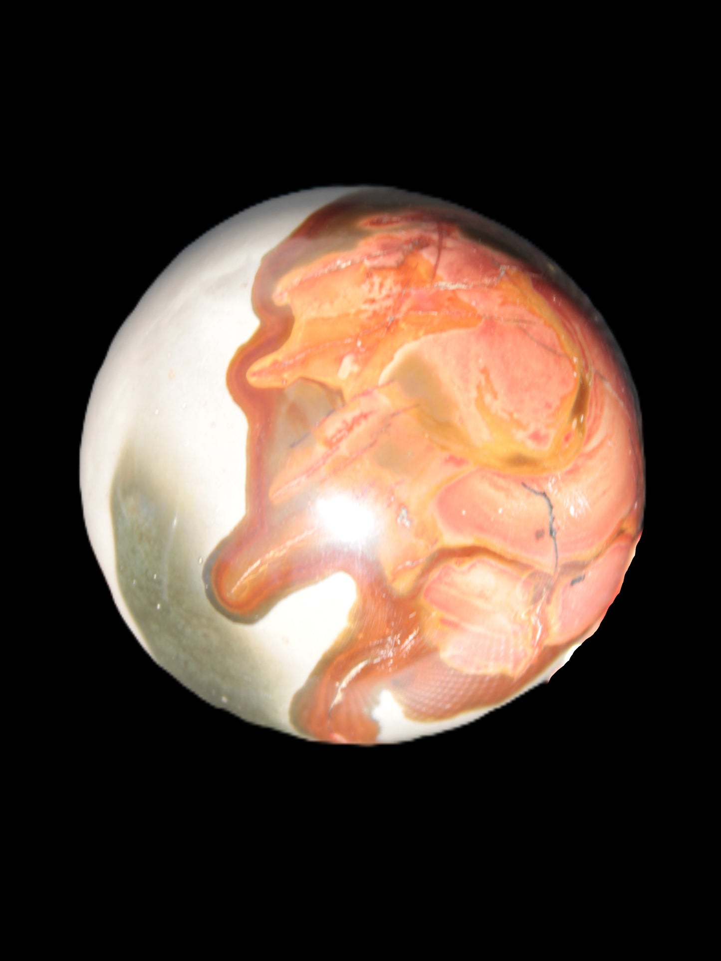 Marine Jasper sphere 45mm 126g Rocks and Things